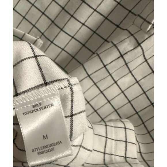 Women’s Black & White Abstract Window Pane Shift Dress with front Pockets Size M - Picture 5 of 5